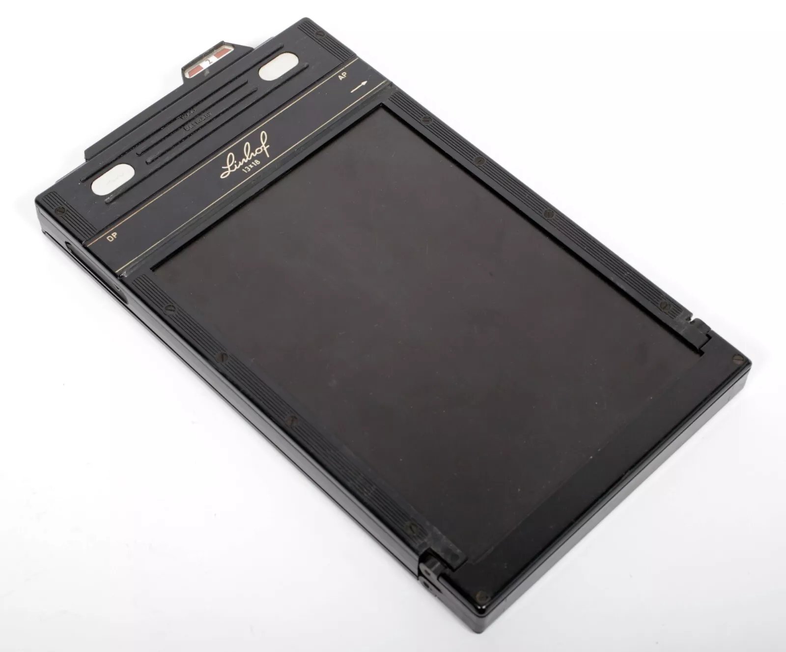 linhof リンホフ 13x18 / 5x7 部品 Linhof 13X18 (fits 5X7 cameras) plate holder (wet dry plate